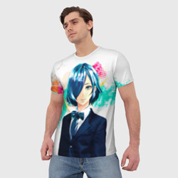 Мужская футболка 3D Touka Kirishima - фото 2