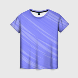 Женская футболка 3D Диагональные полосы сиреневый