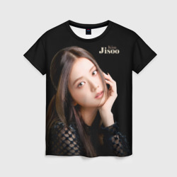 Женская футболка 3D Blackpink Cute Jisoo Kim