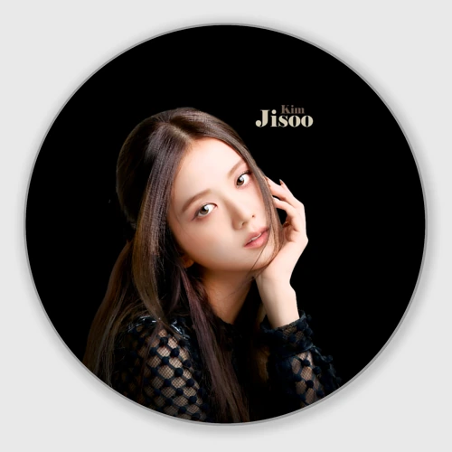 Круглый коврик для мышки Blackpink Cute Jisoo Kim