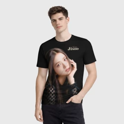 Мужская футболка 3D Blackpink Cute Jisoo Kim - фото 2