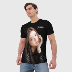 Мужская футболка 3D Blackpink Cute Jisoo Kim - фото 2