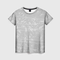 Женская футболка 3D Абстракция светло-серый