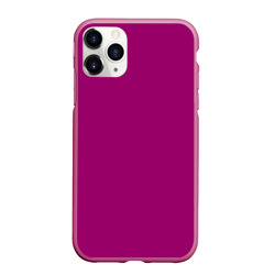Чехол для iPhone 11 Pro Max матовый Однотонный пурпурный