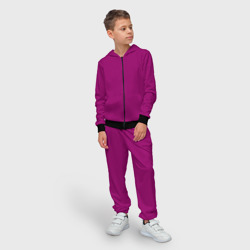 Детский костюм 3D Однотонный пурпурный - фото 2