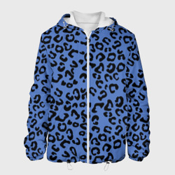 Мужская куртка 3D Синий леопард