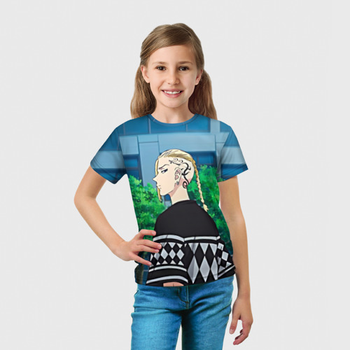 Детская футболка 3D с принтом Кэн Рюгудзи, вид сбоку #3