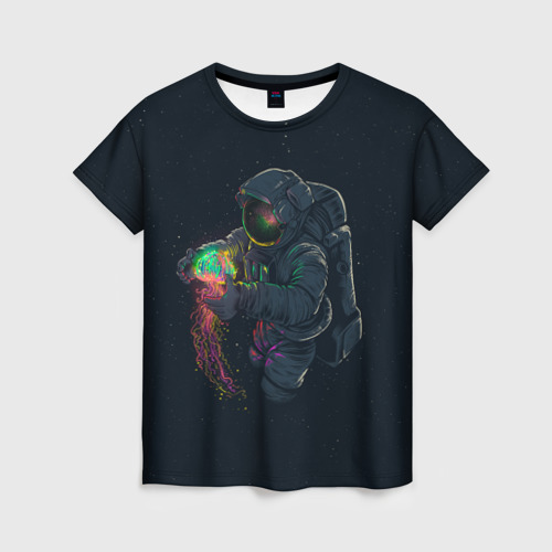 Женская футболка 3D Неизведанный космос, цвет 3D печать