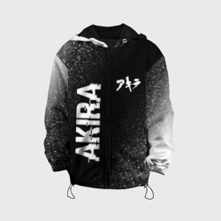 Детская куртка 3D Akira glitch на темном фоне: надпись, символ