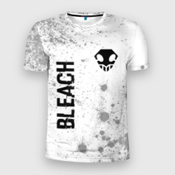 Bleach glitch на светлом фоне: надпись, символ – Футболка приталенная с принтом купить со скидкой в -9%