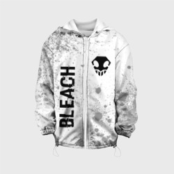 Детская куртка 3D Bleach glitch на светлом фоне: надпись, символ