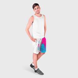Мужские шорты 3D Berserk neon gradient style: по-вертикали - фото 2