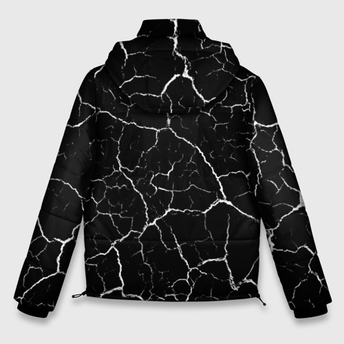 Мужская зимняя куртка 3D Destiny glitch на темном фоне: по-вертикали, цвет черный - фото 2