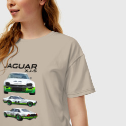 Женская футболка хлопок Oversize Jaguar постер обложка журнала - фото 2