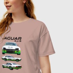 Женская футболка хлопок Oversize Jaguar постер обложка журнала - фото 2