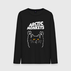 Arctic Monkeys rock cat – Мужской лонгслив хлопок с принтом купить со скидкой в -20%