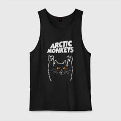 Мужская майка хлопок Arctic Monkeys rock cat