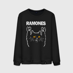 Мужской свитшот хлопок Ramones rock cat