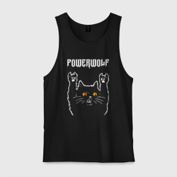 Мужская майка хлопок Powerwolf rock cat