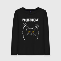 Женский лонгслив хлопок Powerwolf rock cat