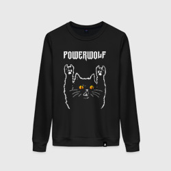 Женский свитшот хлопок Powerwolf rock cat