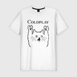 Мужская футболка хлопок Slim Coldplay - rock cat