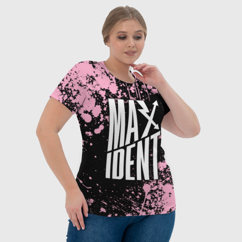 Женская футболка 3D Stray kids - Pink maxident, цвет 3D печать - фото 6