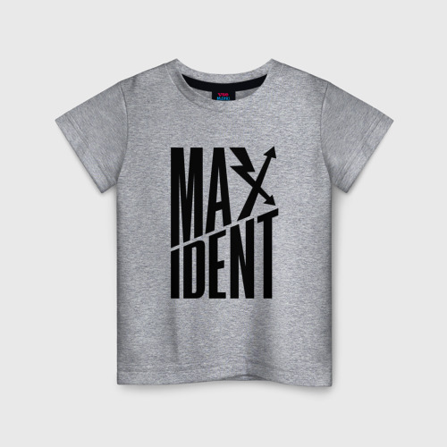 Детская футболка хлопок с принтом Maxident - black - stray kids, вид спереди #2
