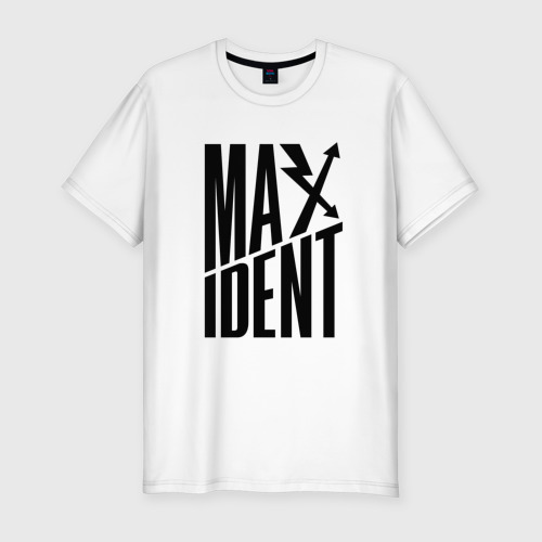 Мужская футболка хлопок Slim Maxident - black - stray kids, цвет белый