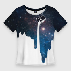 Женская футболка 3D Slim Млечный Путь - Milky Way