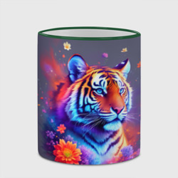 Кружка с полной запечаткой Тигр и краски - нейросеть - фото 2