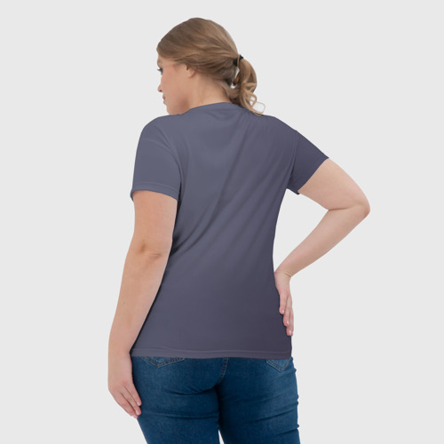 Женская футболка 3D Тигр и краски - нейросеть, цвет 3D печать - фото 7