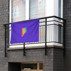 Флаг-баннер Абстрактная электрогитара из полигонов - фото 2
