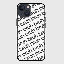 Чехол для iPhone 13 mini Bruh мем паттерн