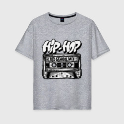 Женская футболка хлопок Oversize Hip hop oldschool