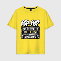 Женская футболка хлопок Oversize Hip hop oldschool