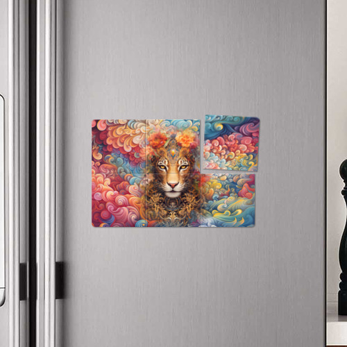 Магнитный плакат 3Х2 Леопард в тропиках - фото 4