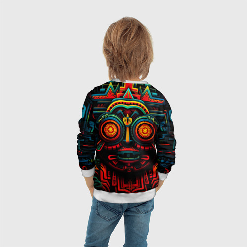 Детский свитшот 3D Ацтекские Боги, цвет 3D печать - фото 6