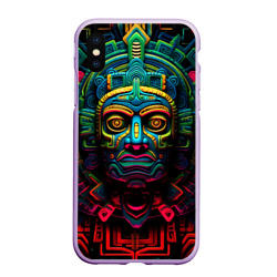 Чехол для iPhone XS Max матовый Ацтекские Боги