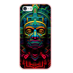 Чехол для iPhone 5/5S матовый Ацтекские Боги