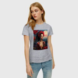 Женская футболка хлопок Фрида и луна - фото 2