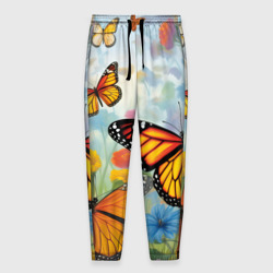 Мужские брюки 3D Яркие бабочки