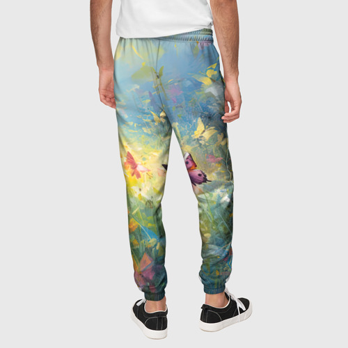 Мужские брюки 3D Лето и бабочки, цвет 3D печать - фото 5