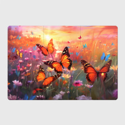 Магнитный плакат 3Х2 Летний фон бабочки