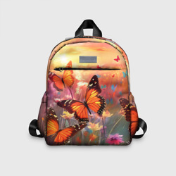 Детский рюкзак 3D Летний фон бабочки