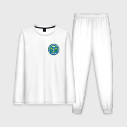Мужская пижама с лонгсливом хлопок ВДВ логотип на кармане