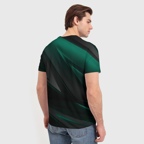 Мужская футболка 3D с принтом 8бит с призраками, вид сзади #2