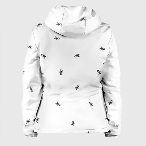 Женская куртка 3D Паттерн из скорпионов, цвет белый - фото 2