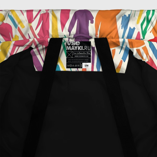 Женская зимняя куртка Oversize Цветные будни, цвет черный - фото 7
