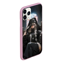 Чехол для iPhone 11 Pro Max матовый Монашка 2b от нейросети - фото 2